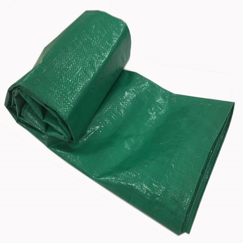 Lona de tela tejida de HDPE de color verde Lona de PE PE laminada Cubierta de camión de lona Lona de plástico
